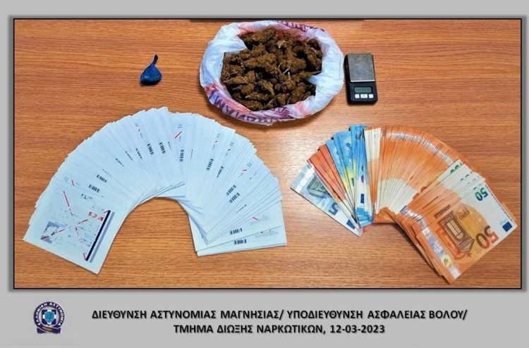 Συνελήφθη στο Βόλο για κατοχή ναρκωτικών