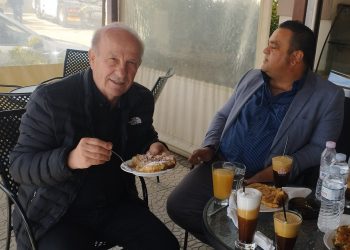 Στάση για «Σερραϊκή Μπουγάτσα» έκανε ο Χρήστος Σιμορέλης