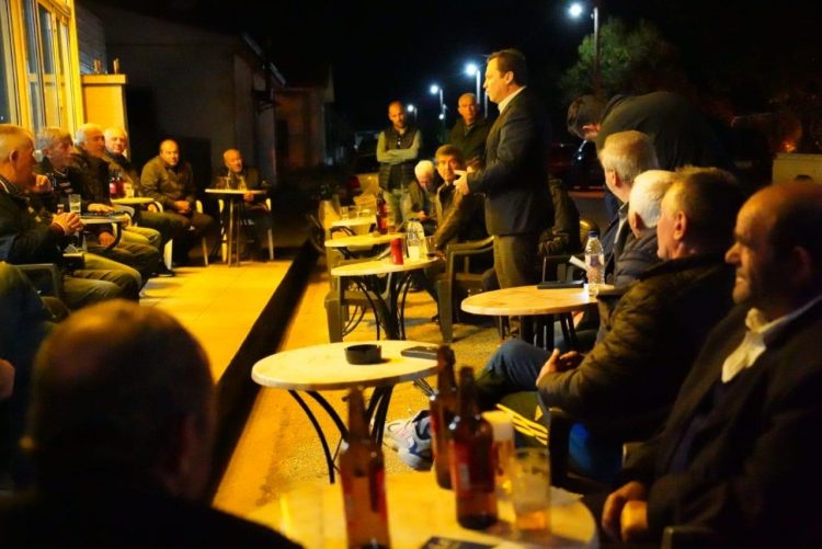 Μεγάλη η αποδοχή του Θανάση Λιούτα στα χωριά των Τρικάλων