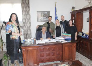 Στον Δήμαρχο Πύλης Κωνσταντίνο Μαράβα το Δ.Σ. του συλλόγου νέων Πηγής