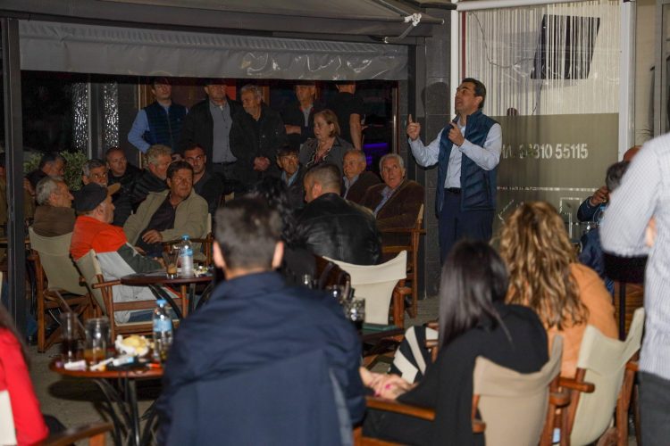 Μέγα πλήθος για τον Κώστα Σκρέκα σε Μεγαλοχώρι, Πατουλία, Χρυσαυγή και Λόγγο