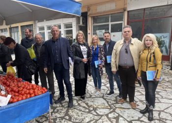 Περιοδεία της ΔΕΕΠ ΝΔ Τρικάλων στην Πύλη παρόντος του Χρήστου Μιχαλάκη
