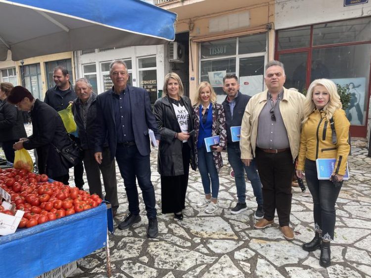 Περιοδεία της ΔΕΕΠ ΝΔ Τρικάλων στην Πύλη παρόντος του Χρήστου Μιχαλάκη
