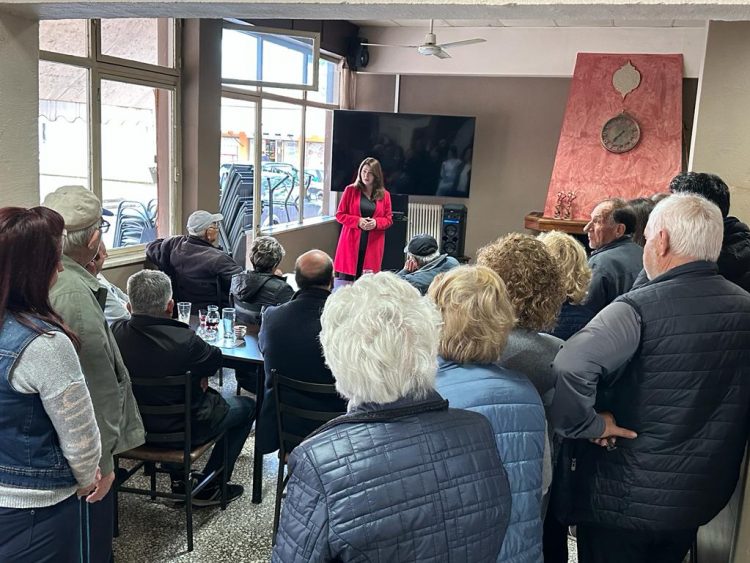 Ακόμα και με βροχή, ξανά μαζί με την Κατερίνα Παπακώστα τα χωριά του Δήμου Μετεώρων