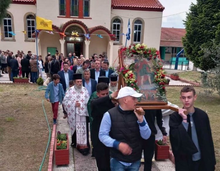 Ο Εσπερινός του Αγίου Χριστοφόρου στη Λυγαριά