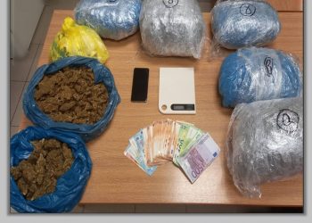Κατασχέθηκαν πάνω από 6,5 κιλά κάνναβης στο Βόλο