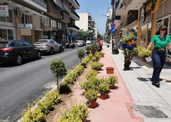 Μετά την άσφαλτο, «πράσινο» στην οδό Καποδιστρίου