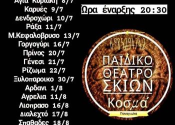Θέατρο Σκιών και Μαριονέτες για τα παιδιά, στον Δήμο Τρικκαίων το καλοκαίρι