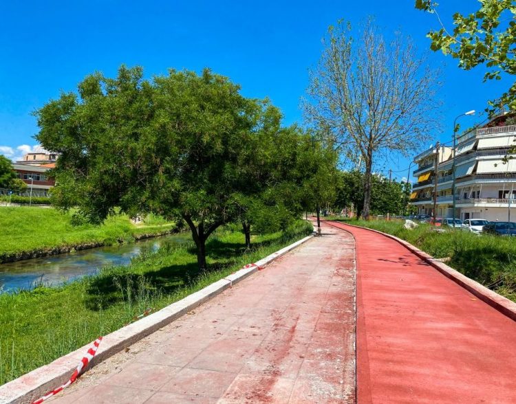 Ταχύτερα προχωρούν τα έργα για τον νέο ποδηλατόδρομο των Τρικάλων