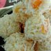 Λευκά σοκολατάκια ινδοκάρυδου με ροδάκινα