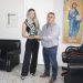 Βράβευση της Miss Ελληνική Ομορφιά  Άννας Μαρία Μανούρα από τον Δήμαρχο Πύλης