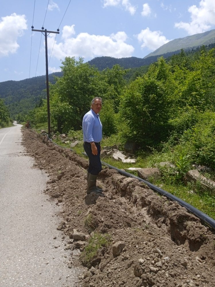 Δίκτυο άρδευσης στο Κατάφυτο Ασπροποτάμου από την Περιφέρεια Θεσσαλίας