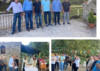 Στο Παλαιοχώρι Γαρδικίου, για τον εορτασμό της Αγίας Μαρίνας, ο Θεόδωρος Χήρας