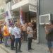 Διαμαρτυρία για τον πληστειριασμό κατοικίας συνταξιούχου στη Φηκη
