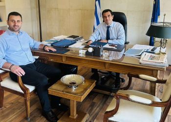 Συνάντηση του επικεφαλής του συνδυασμού ” Δύναμη Ευθύνης” και υποψήφιου δημάρχου Δήμου Μετεώρων Λευτέρη Αβραμόπουλου με τον Υπουργό Ανάπτυξης Κώστα Σκρέκα
