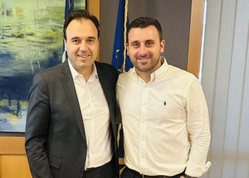 Επίσκεψη του επικεφαλής της «Δύναμης Ευθύνης» και υποψήφιου δημάρχου Δήμου Μετεώρων Λευτέρη Αβραμόπουλου στον Υπουργό Ψηφιακής Διακυβέρνησης Δημήτρη Παπαστεργίου