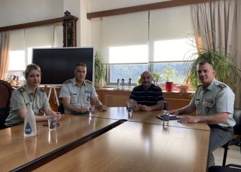 Με την ηγεσία των ένστολων υπηρεσιών στα Τρίκαλα συναντήθηκε  ο Δήμαρχος Τρικκαίων