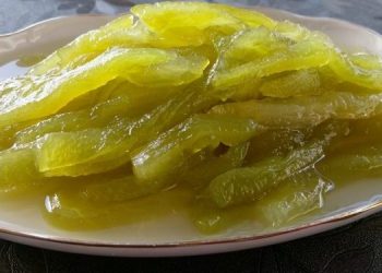 Γλυκό του κουταλιού πεπόνι σαν μπαστουνάκια