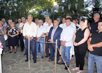 Ο Δήμαρχος Πύλης Κώστας Μαράβας στο Κοτρώνι  για τον Εσπερινό της Αγίας Παρασκευής