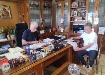 Υπογραφή σύμβασης για την διευθέτηση της κοίτης χείμαρρου Τζουρτζιώτικου