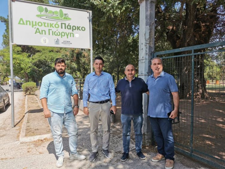 Νέα είσοδος διαμορφώνεται στο πάρκο Αη Γιώργη