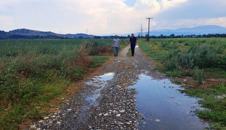 Άμεσα δίπλα στους χαλαζόπληκτους αγρότες ο Χρήστος Μιχαλάκης