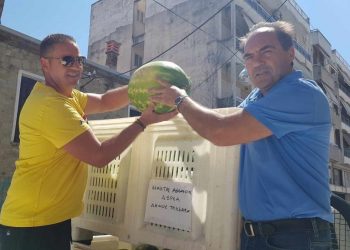 Κοινωνική προσφορά από αγρότη στο Κοινωνικό Εστιατόριο του Δήμου Τρικκαίων