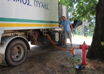Η Πολιτική Προστασία του Δήμου Πύλης στην πυρκαγιά στα Στουρναραίικα