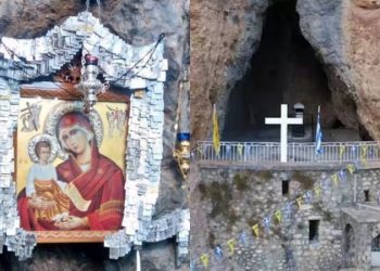 Παναγία του Βράχου: Το μυστηριώδες εκκλησάκι που είναι σφηνωμένο στο βουνό και αναβλύζει αγίασμα