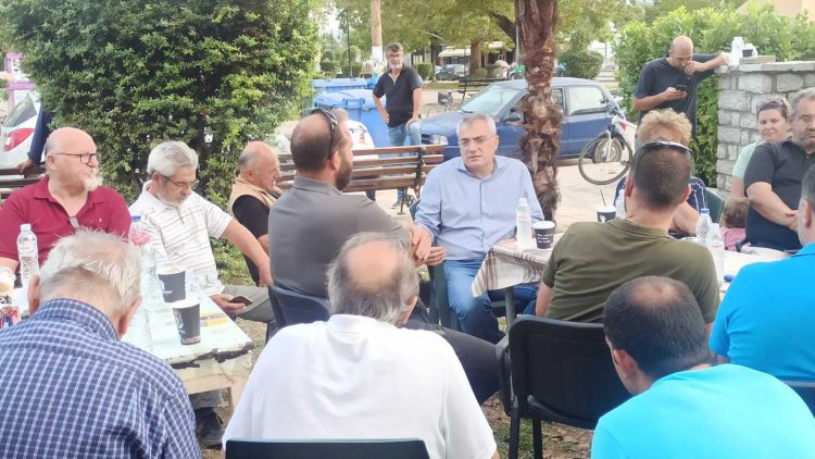 Επίσκεψη του Ευρωβουλευτή του ΚΚΕ Κώστα Παπαδάκη στα Μεγάλα Καλύβια