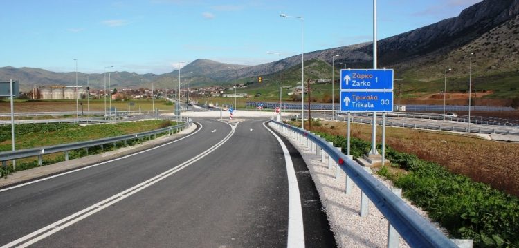 Σε κυκλοφορία η Ε.Ο. Τρικάλων – Λάρισας και στα δύο ρεύματα