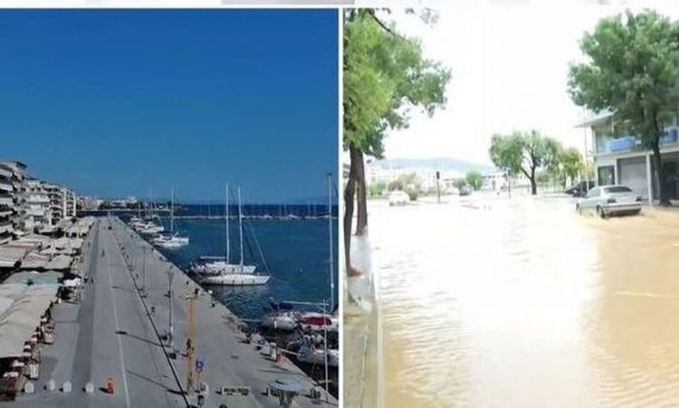 Θλίψη: Βίντεο από το πριν και το μετά της καταστροφής στον Βόλο από την κακοκαιρία