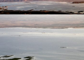 O θεσσαλικός κάμπος μοιάζει να έγινε ένα με τη λίμνη Κάρλα