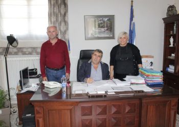 Νέα υπογραφή σύμβασης έργου από τον Δήμαρχο Πύλης Κωνσταντίνο Μαράβα