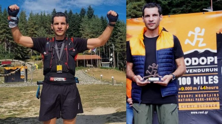 Ο Χαλκιδέος δρομέας Χρήστος Γουβαΐλης με καταγωγή από το Ανήλιο Μετσόβου, δεύτερος σε αγώνα 160 χιλιομέτρων στην Ροδόπη