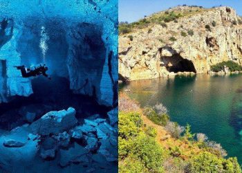Στα άδυτα των μυστικών της Λίμνης της Βουλιαγμένης: Το μυστηριώδες σπήλαιο που “καταπίνει” δύτες, ο μύθος της νεράιδας και η παγκόσμια πρωτιά