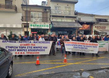 Να αποσυρθεί το νέο φορολογικό νομοσχέδιο ζητούν οι Τρικαλινοί επαγγελματίες-Πραγματοποίησαν παράσταση διαμαρτυρίας