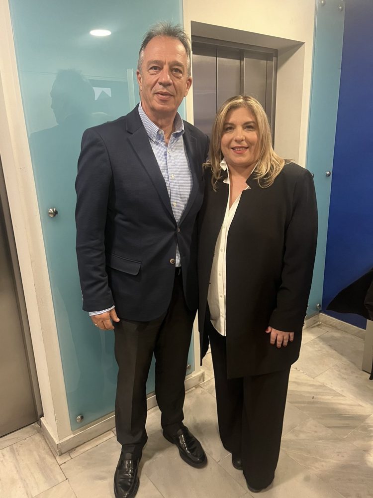 Με τη νέα γραμματέα της ΝΔ Μαρία Συρεγγέλα συναντήθηκε ο Χρήστος Μιχαλάκης