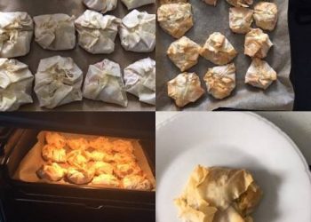Πουγκάκια με κοτόπουλο