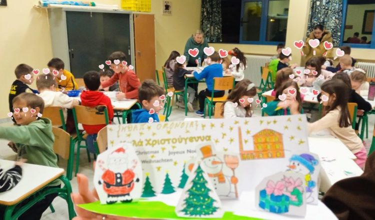 Χριστουγεννιάτικο διόραμα και ξενόγλωσση δράση από τα  ΚΔΑΠ του Δ. Τρικκαίων