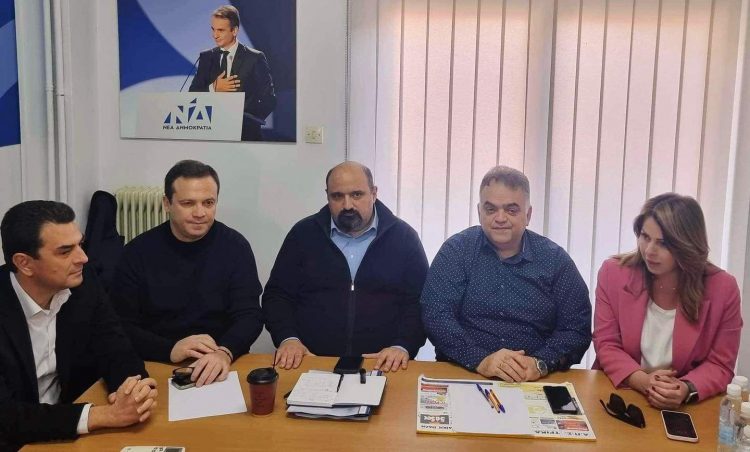 Ο Υφυπουργός Χρήστος Τριαντόπουλος στα γραφεία της ΔΕΕΠ ( ΝΟΔΕ) Τρικάλων