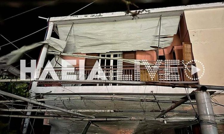 Κακοκαιρία – Πύργος: Ανεμοστρόβιλος προκάλεσε ζημιές σε σπίτια και καταστήματα