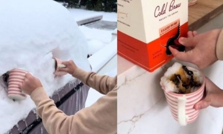 Το παγωτό από χιόνι διχάζει το διαδίκτυο: «Είναι μια αηδία» (vid)