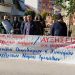 Παράσταση διαμαρτυρίας από τους οικοδόμους στον ΕΦΚΑ Τρικάλων