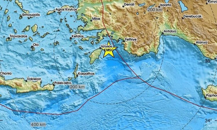 Σεισμός 4,6 Ρίχτερ κοντά στη Ρόδο – Πώς τον κατέγραψε ο σεισμογράφος (pics)