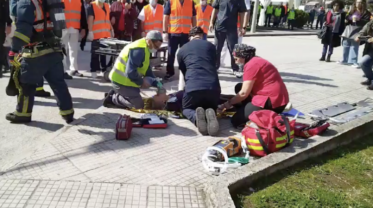 Εκκενώθηκε το Νοσοκομείο Τρικάλων το πρωί της Τετάρτης (ΦΩΤΟ – ΒΙΝΤΕΟ)