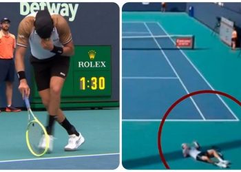 Miami Open: Αδιαθεσία και ο Μπερετίνι μετά την κατάρρευση του Καζό (vids)