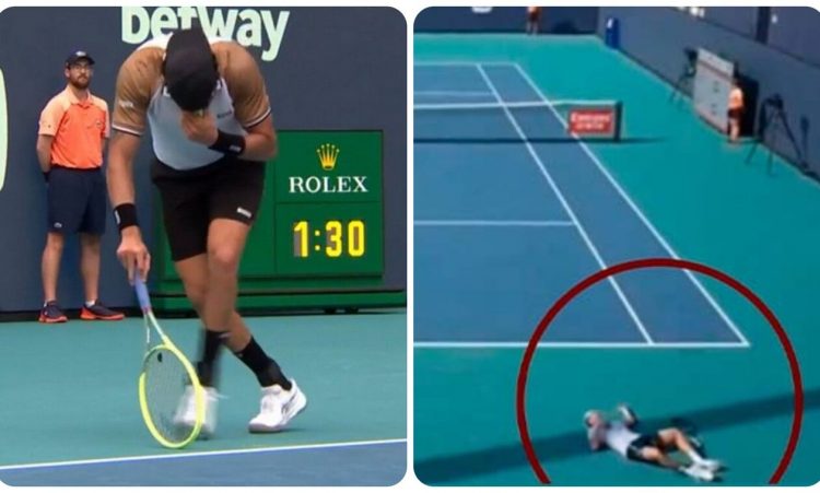 Miami Open: Αδιαθεσία και ο Μπερετίνι μετά την κατάρρευση του Καζό (vids)