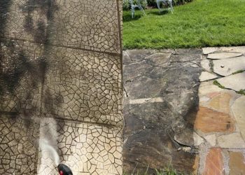 Πώς να καθαρίσετε τις πρασινάδες από το τσιμέντο και τα πλακάκια του κήπου