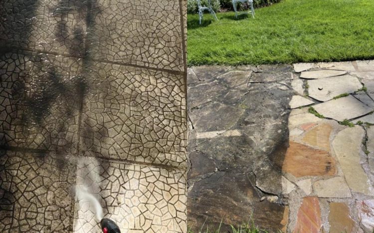 Πώς να καθαρίσετε τις πρασινάδες από το τσιμέντο και τα πλακάκια του κήπου